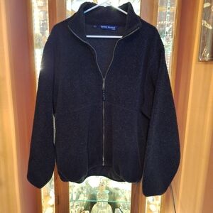 Puffy Harbor Black Full-Zip Sherpa Jacket